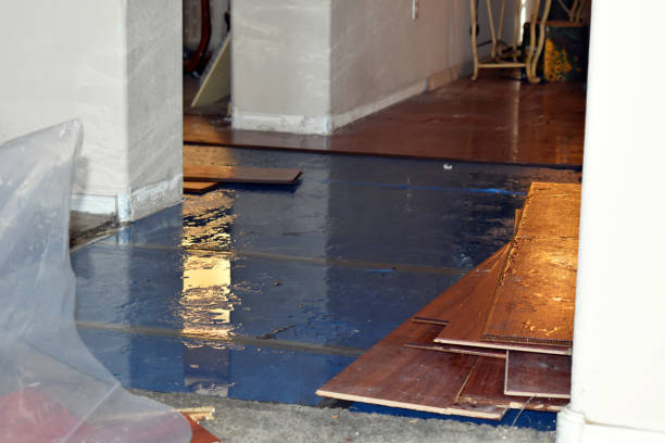 Professional Burst Pipe Water Damage technician working in Burnham, ME